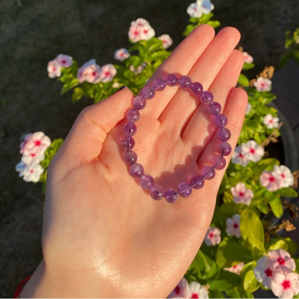 Amethyst Infinity Bracelet